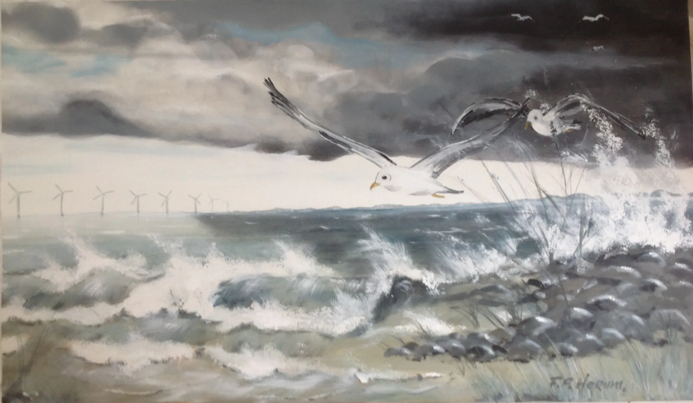 Maleri nr 54 120 cm X 100 cm